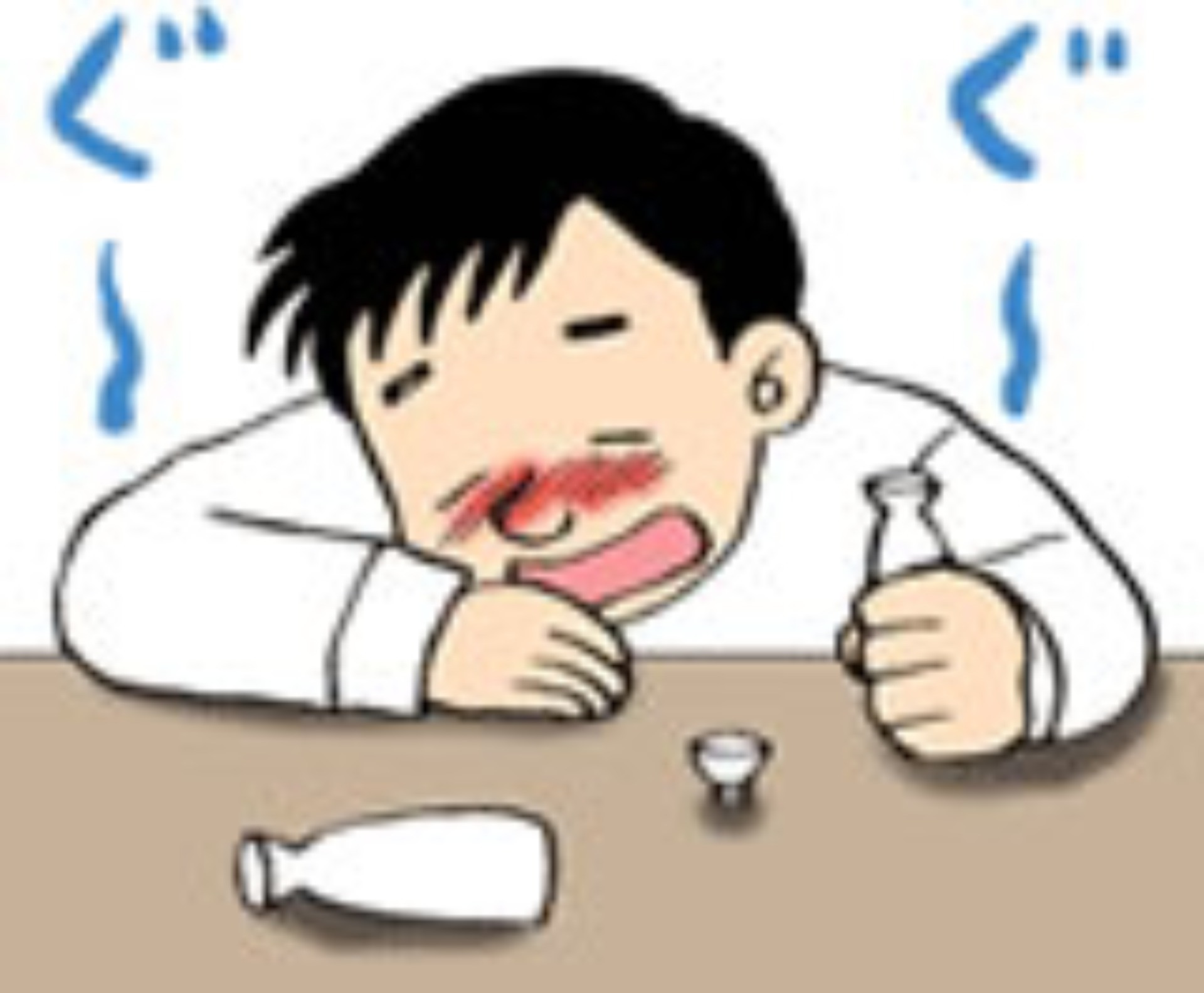 アルコールや睡眠薬の影響